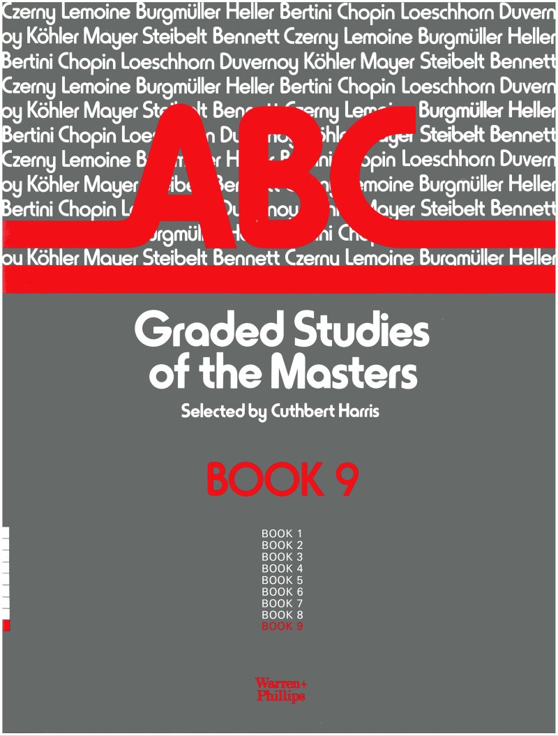 Abc Graded Studies Of The Masters Bk9 Harris Piano Sheet Music Songbook