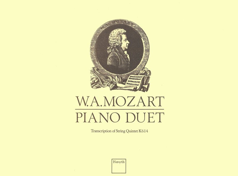 Mozart Sonata In E Flat Str Qtet K614 Piano Duet Sheet Music Songbook