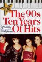 90s Ten Years Of Hits Keyboard Chord Songboook Sheet Music Songbook