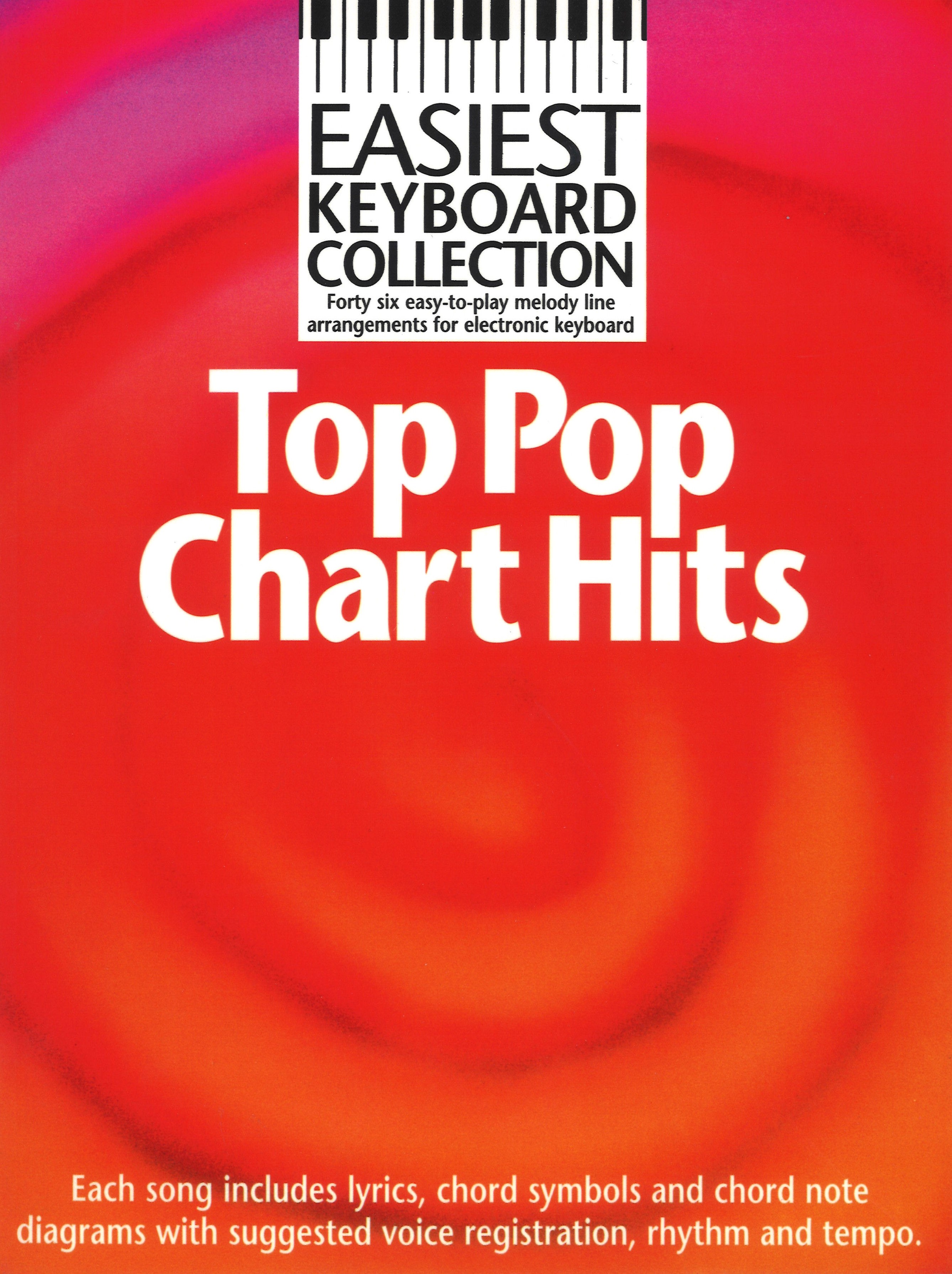 Easiest Keyboard Collection Top Pop Chart Hits Sheet Music Songbook