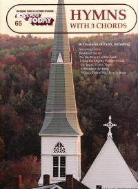 E/z 065 Hymns With 3 Chords Sheet Music Songbook
