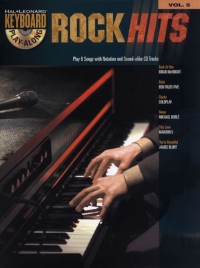 Keyboard Play Along 05 Rock Hits Book & Cd Sheet Music Songbook