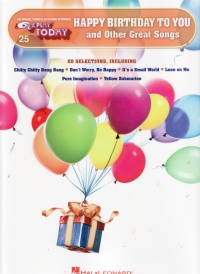 E/z 025 Happy Birthday To You & Other Great Songs Sheet Music Songbook