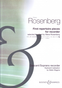 First Repertoire Pieces Descant/soprano Recorder Sheet Music Songbook