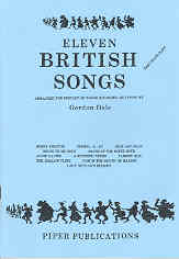 Eleven British Songs Dale Descant Or Tenor & Pno Sheet Music Songbook