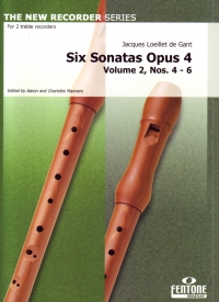 Loeillet Sonatas (6) Op4 Vol 2 (4-6) Recorder Duet Sheet Music Songbook