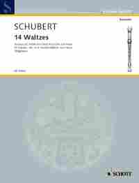 Schubert 14 Waltzes Descant Treble Tenor Sheet Music Songbook