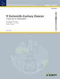 Nine Sixteenth Century Dances Recorder & Guitar Sheet Music Songbook
