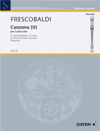 Frescobaldi Canzona Ii Descant & Guitar Sheet Music Songbook