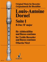 Dornel Suite No 1 Treble Recorder Sheet Music Songbook
