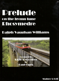 Vaughan Williams Prelude Hymntu Rhosymed Recorders Sheet Music Songbook