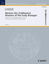 Masters Of The Early Baroque Soprano Recorder Sheet Music Songbook