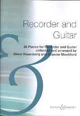 Rosenberg Recorder & Guitar (35 Pieces) Sheet Music Songbook