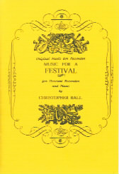 Ball Music For A Festival Recorder Sheet Music Songbook