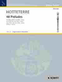 Hotteterre Preludes (48) Treble Recorder Sheet Music Songbook