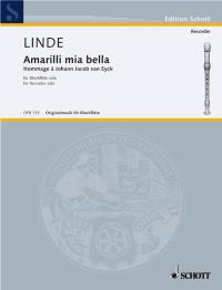 Linde Amarilli Mia Bella Recorder Solo Sheet Music Songbook