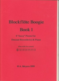 Blockfloete Boogie Book 1 Descant Recorder & Pno Sheet Music Songbook