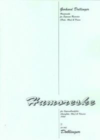 Dallinger Humoresque 1984 Recorder Sheet Music Songbook