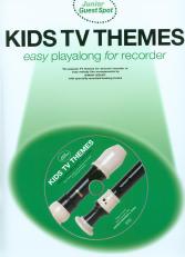 Junior Guest Spot Kids Tv Themes Recorder Bk & Cd Sheet Music Songbook