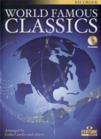 World Famous Classics Recorder Book & Cd Sheet Music Songbook
