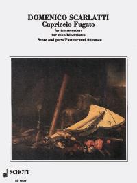 Scarlatti Capriccio Fugato 10 Recorders Sheet Music Songbook