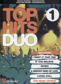 Top Hits Duo 1 2 Soprano Recorders Sheet Music Songbook