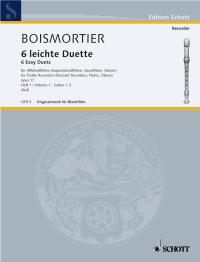 Boismortier Duets (6 Easy) Vol 1 Recorder Sheet Music Songbook