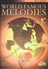 World Famous Melodies Recorder Book & Cd Sheet Music Songbook