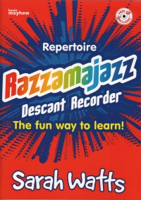 Razzamajazz Repertoire Descant Recorder Watts + Cd Sheet Music Songbook