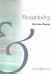Recorder Playing 1 Rosenburg Sheet Music Songbook