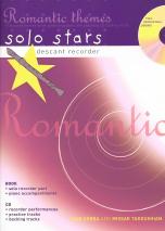 Solo Stars Romantic Themes Book & Cd Recorder Sheet Music Songbook