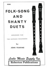 Folk Song And Shanty Duets Fearing Recorder Sheet Music Songbook
