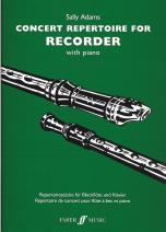 Concert Repertoire For Recorder Adams Sheet Music Songbook