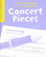 Treble Recorder From Beginning Concert Teachers Sheet Music Songbook