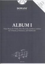 Album 1 7 Easy Pieces For Treble Rec/bc Book & Cd Sheet Music Songbook