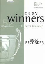Easy Winners Lawrance Descant Recorder Book & Cd Sheet Music Songbook