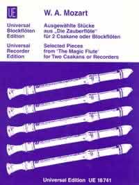 Mozart Magic Flute Selected Pieces From 2 Descants Sheet Music Songbook