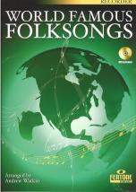 World Famous Folksongs Recorder Book & Cd Sheet Music Songbook