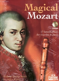 Mozart Magical Mozart Recorder Book & Cd Sheet Music Songbook