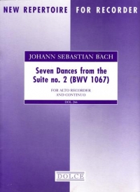 Bach 7 Dances From Suite No2 Bwv1067 Treble Record Sheet Music Songbook