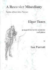 Elgar Tunes Parrott Alto Recorder & Piano Sheet Music Songbook