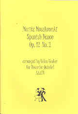 Moskowski Spanish Dance Hooker Saatb Recorders Sheet Music Songbook