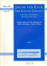 Eyck Der Fluyten Lusthof Complete 4 Vols Descant Sheet Music Songbook