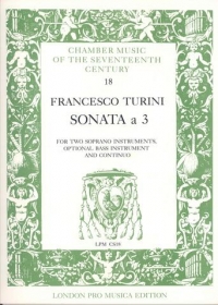 Turini Sonata A 3 2 Recorders Sheet Music Songbook