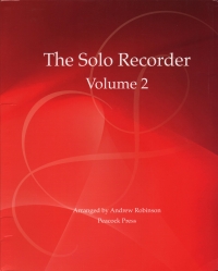 Solo Recorder Vol 2 Robinson Sheet Music Songbook