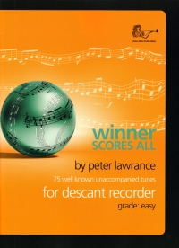 Winner Scores All Lawrance Descant Recorder Sheet Music Songbook