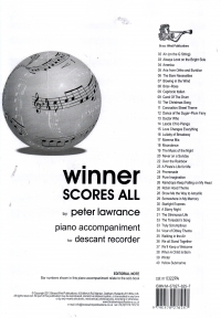 Winner Scores All Lawrance Descant Piano Accomps Sheet Music Songbook