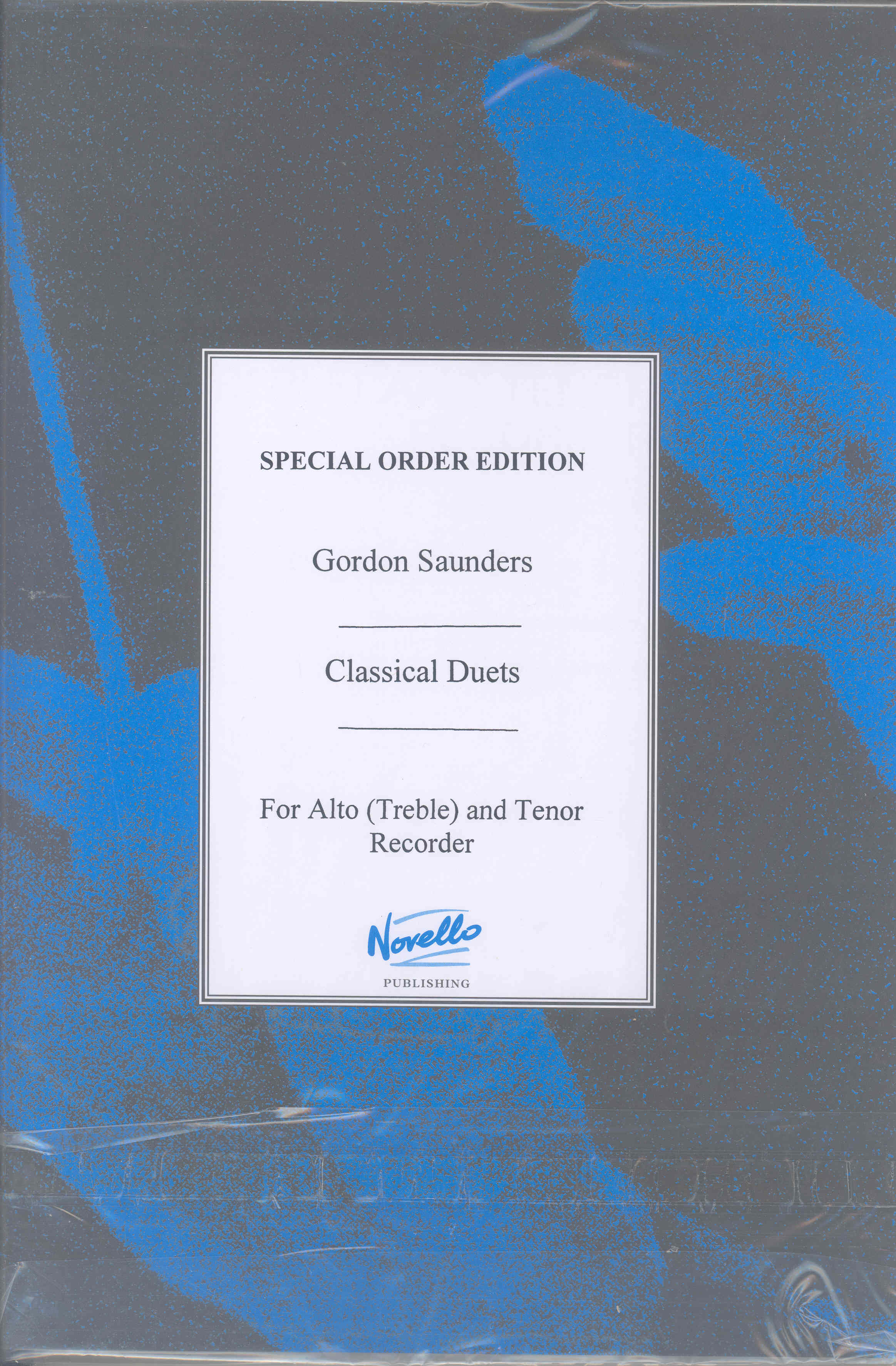 Saunders Classical Duets Alto & Tenor Recorders Sheet Music Songbook