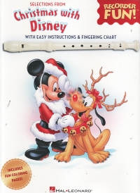 Christmas With Disney Recorder Fun Sheet Music Songbook