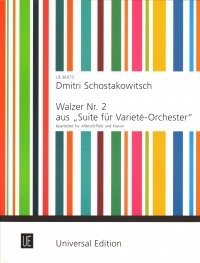 Shostakovich Waltz No 2 Treble Recorder & Piano Sheet Music Songbook